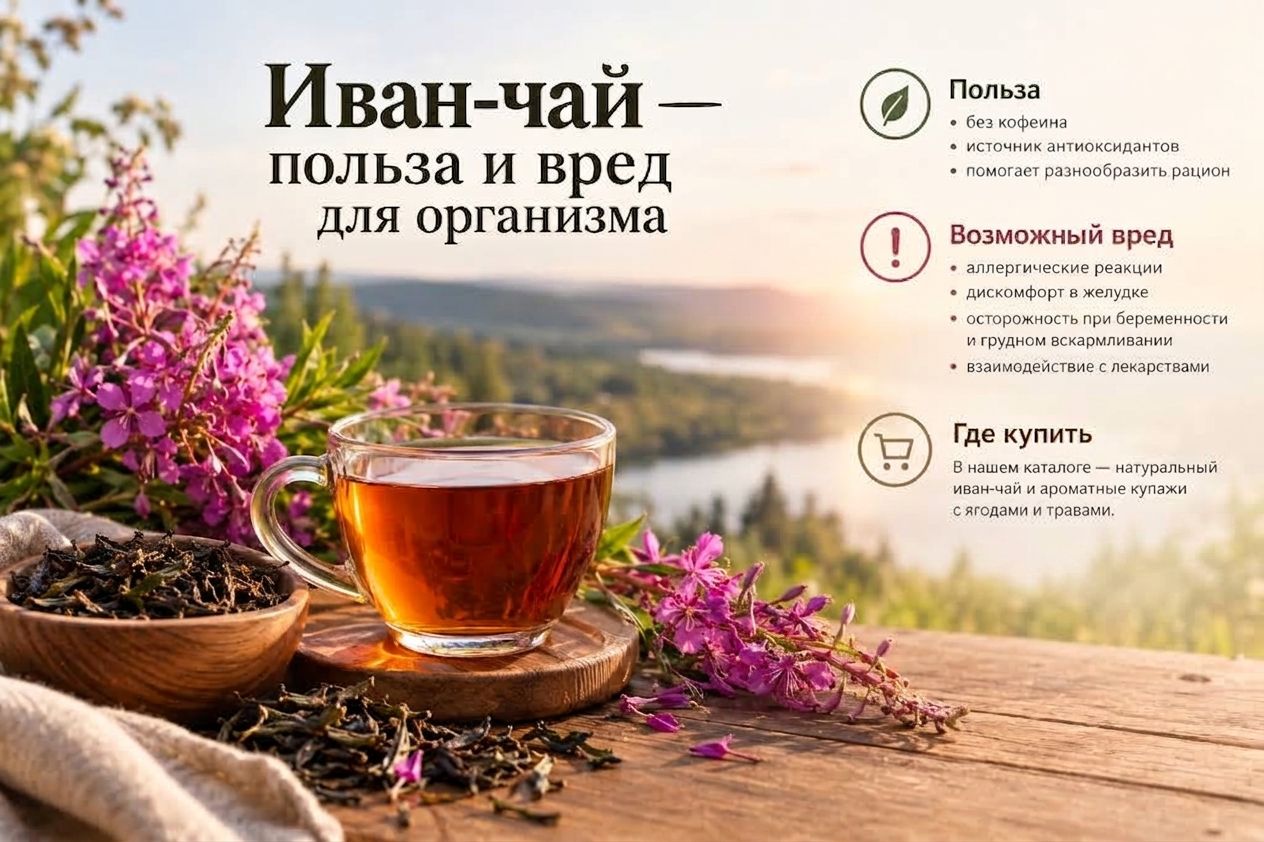 Иван чай - польза и вред для организма